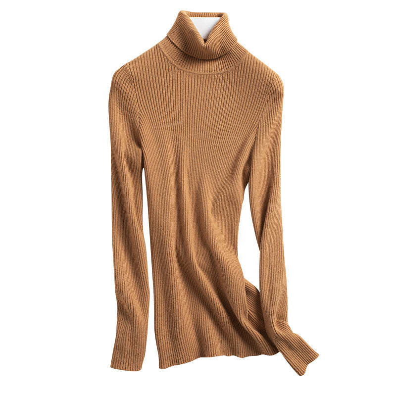 New Sweater Women's Turtleneck Pullover Slim Bottoming Shirt Thickened